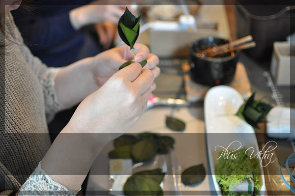 プリザ　プリザーブドフラワー　資格コース　和　菊