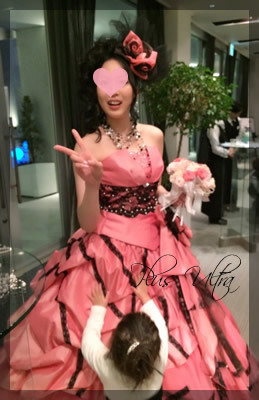 プリザ プリザーブドフラワー ウェディングブーケ ピンク シェアブーケ