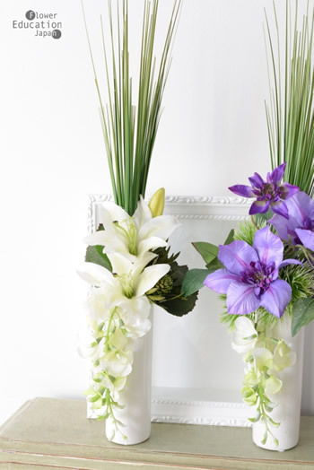 プリザ プリザーブドフラワー 仏花 お供え花 モダン 造花 ペット供養