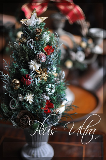 プリザ プリザーブドフラワー ドライ クリスマスツリー