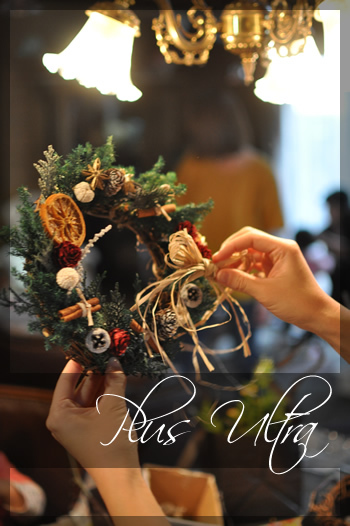 プリザ プリザーブドフラワー ドライ クリスマスリース