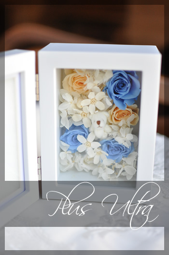 プリザ　プリザーブドフラワー　可愛い　手づくり　フォトフレーム