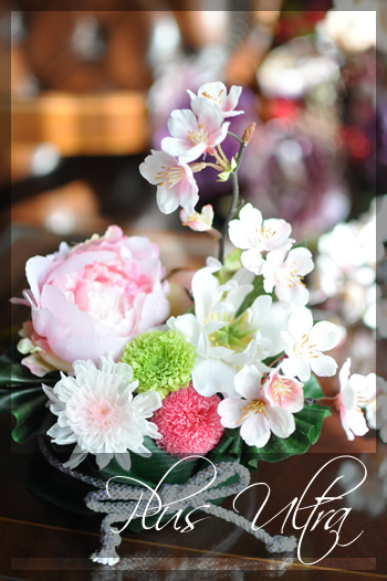 プリザ　プリザーブドフラワー　造花　生花　レッスン　フラワーアレンジ　豪華　可愛い　手づくり