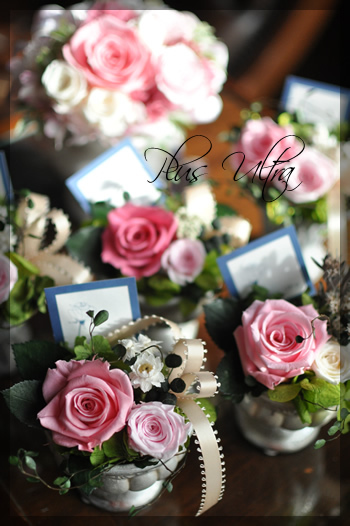 プリザ　プリザーブドフラワー　母の日　プレゼント　豪華　シック　紫　手づくり