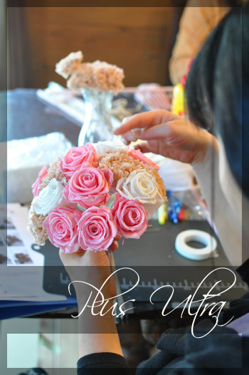 ラウンドブーケも作れる資格取得コース