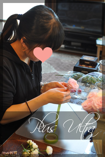 プリザ　プリザーブドフラワー　ウェディングブーケ　造花　可愛い 豪華 上品 おしゃれ