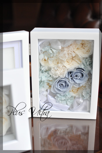 プリザ　プリザーブドフラワー　フォトフレーム　可愛い　プレゼント 豪華 上品 おしゃれ