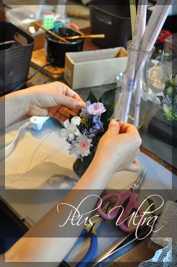 プリザ　プリザーブドフラワー　仏花　お供え花　モダン　造花　ペット供養