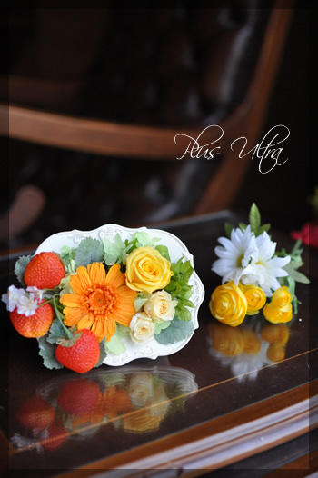 プリザ　プリザーブドフラワー　仏花　お供え花　モダン　造花　ペット供養