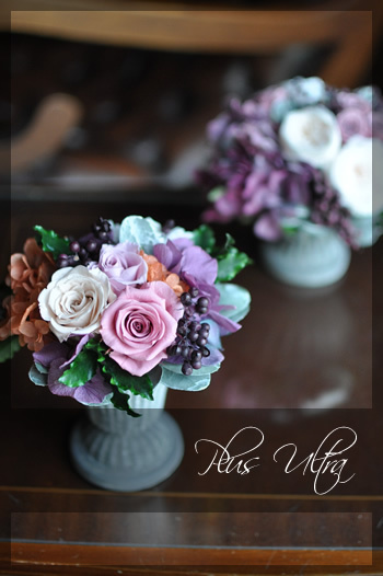 プリザ　プリザーブドフラワー　造花　レッスン　フラワーアレンジ　豪華　手づくり