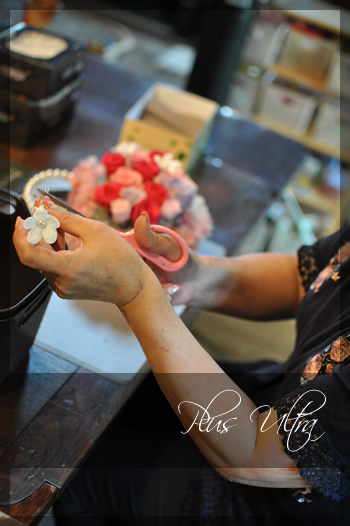 プリザ　プリザーブドフラワー　ウェディングブーケ　ハートバックブーケ　ピンク