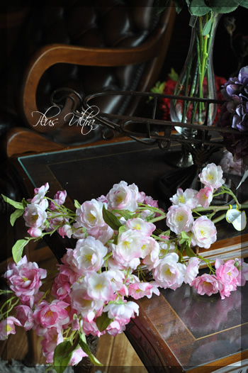 造花 ヘッドパーツ 和装 桃 桜