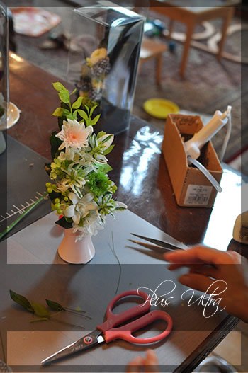 プリザ　プリザーブドフラワー　仏花　お供え花　モダン　造花　ペット供養