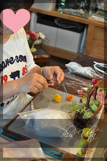 プリザ プリザーブドフラワー 造花 生花 レッスン フラワーアレンジ 豪華 手づくり