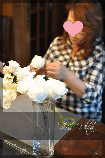 プリザ　プリザーブドフラワー　ウェディングブーケ　可愛い キャスケードブーケ　白　ピンク