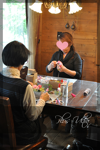 造花　ウェディング　リストブーケ　リストレット　ピンク