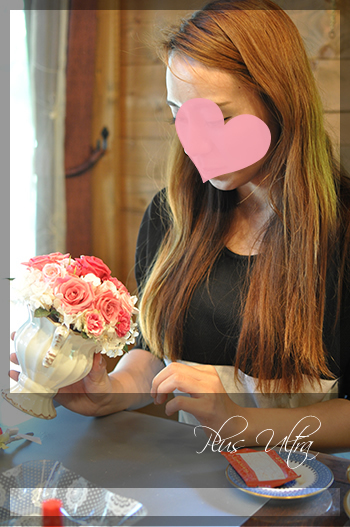 プリザ　プリザーブドフラワー　贈呈花　結婚式　手作り