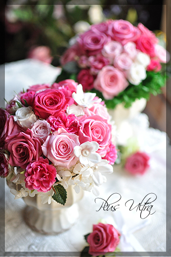 プリザ　プリザーブドフラワー　贈呈花　結婚式　手作り