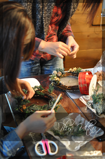 プリザ プリザーブドフラワー ドライ クリスマスリース