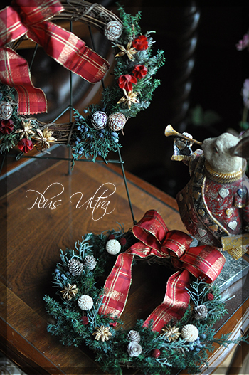 プリザ プリザーブドフラワー ドライ クリスマスリース