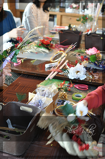 造花 しめ縄 ごぼう〆 お正月 豪華 手作り お飾り