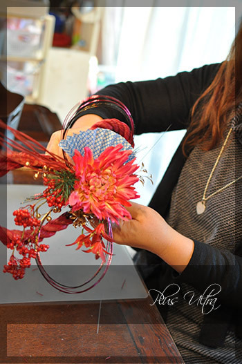 造花 しめ縄 ごぼう〆 お正月 豪華 手作り お飾り