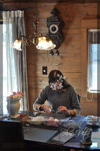 プリザ　プリザーブドフラワー　ウェディングブーケ　ラウンドブーケ　ピンク　オールドローズ　上品　大人