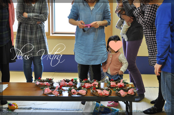 クリスマス リース プリザ プリザーブドフラワー 出張レッスン