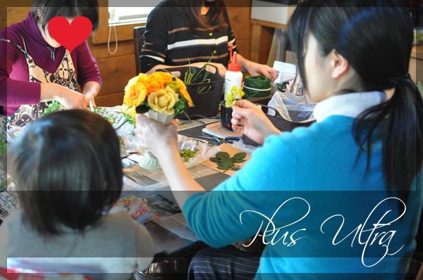 プリザ　プリザーブドフラワー　壁掛け　可愛い　手づくり　おしゃれ　黄色