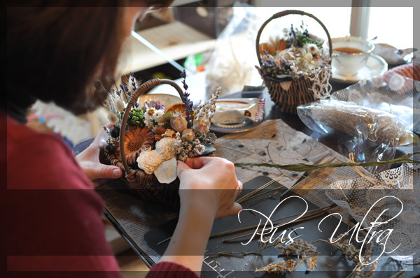 プリザ　プリザーブドフラワー　ドライフラワー　レッスン　フラワーアレンジ　雑貨　可愛い　手づくり