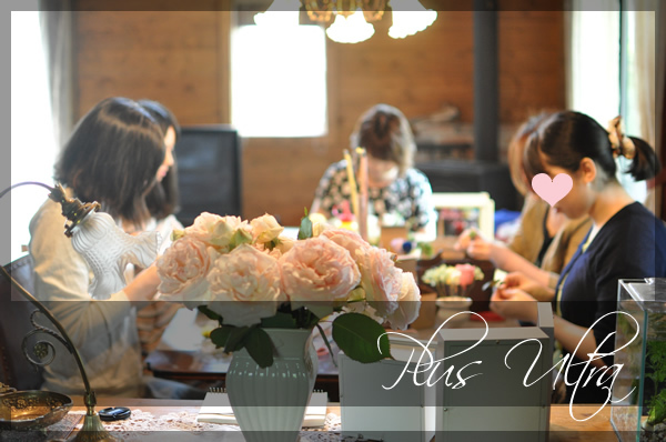 プリザ　プリザーブドフラワー　レッスン　フラワーアレンジ　