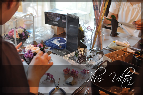 プリザ　プリザーブドフラワー　カッコいい　シック　大人　シャビー　おしゃれ　アンティーク