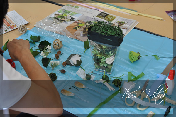 プリザ　プリザーブドフラワー　白グリーン