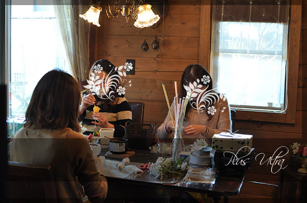 プリザ　プリザーブドフラワー　レッスン　フラワーアレンジ