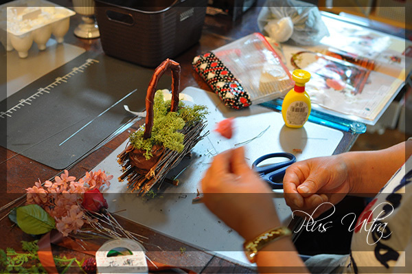 プリザ プリザーブドフラワー 造花 生花 レッスン フラワーアレンジ 豪華 手づくり