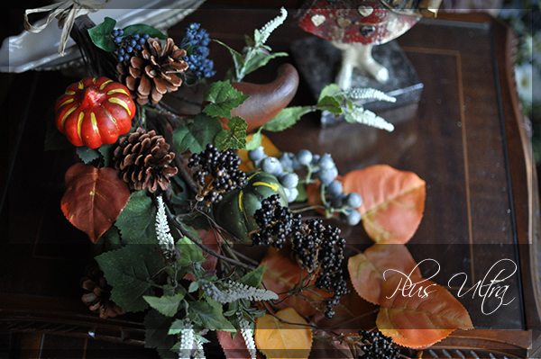 造花 フラワーアレンジ 豪華 ハロウィン 秋 壁掛け スワッグ