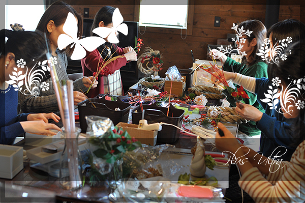 造花 しめ縄 ごぼう〆 お正月 豪華 手作り お飾り