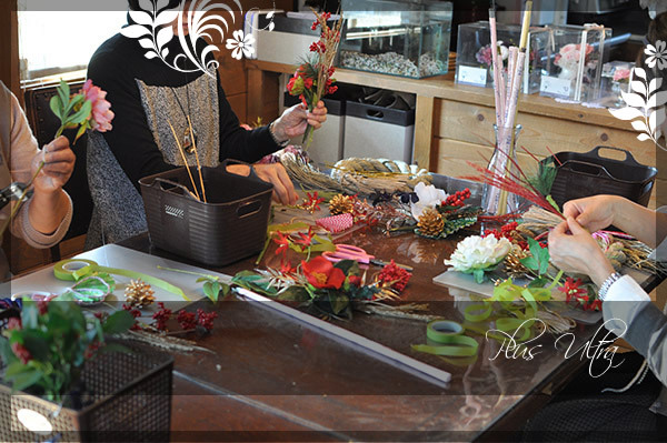 造花 しめ縄 ごぼう〆 お正月 豪華 手作り お飾り