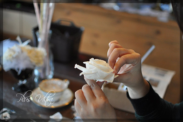 プリザ　プリザーブドフラワー　レッスン　フラワーアレンジ　資格取得